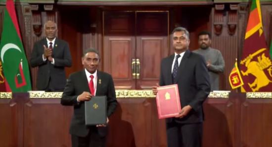 Sri Lanka, Maldives Exchange 7 MoUs in Colombo